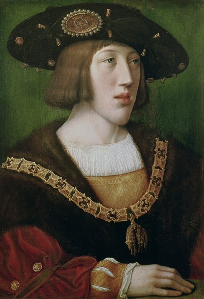 Portrait de Charles V (1500-58) 1516 - Bernard van Orley